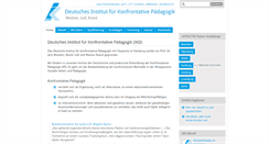 Desktop Screenshot of konfrontative-paedagogik.de